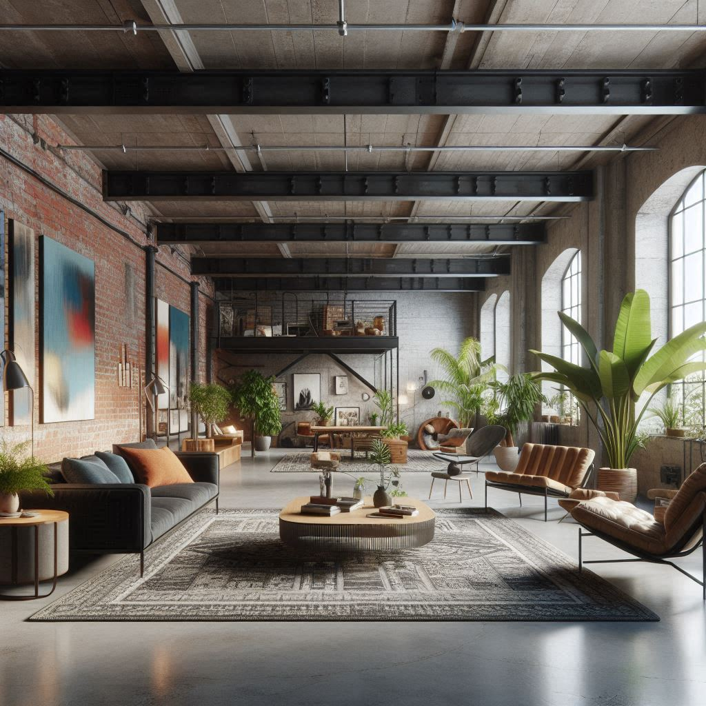 industrial style living space