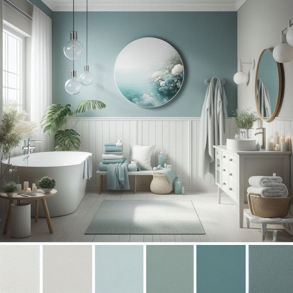 color palette bathroom