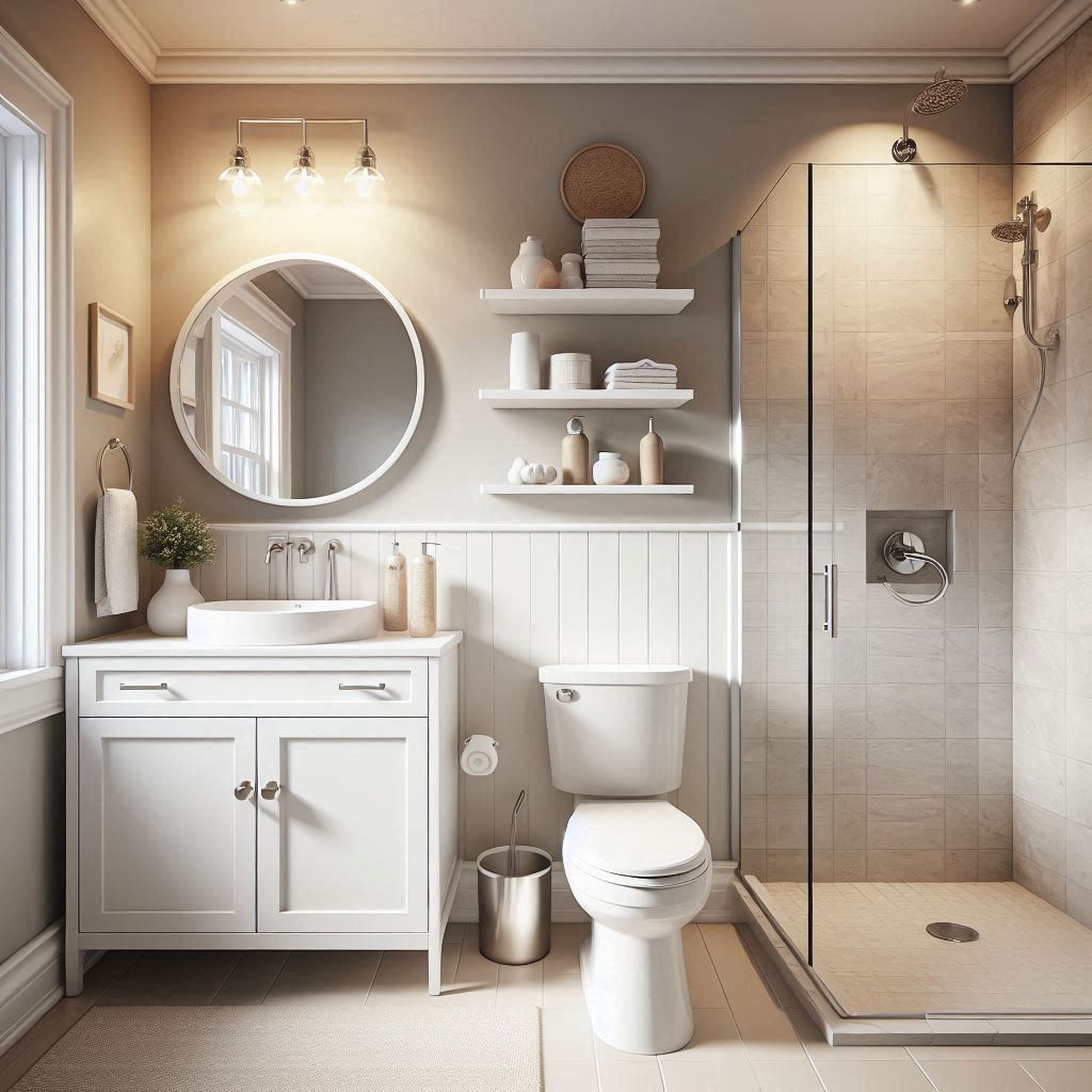 small bathroom storage