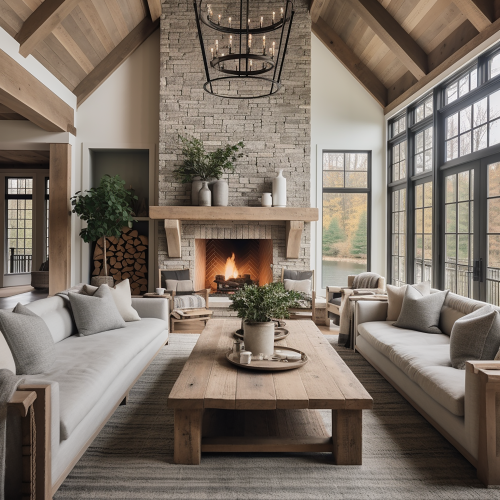 modern farmhouse living room