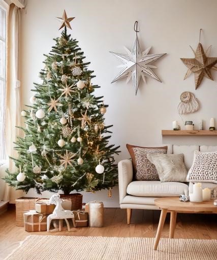 scandinavian themed christmas decoration