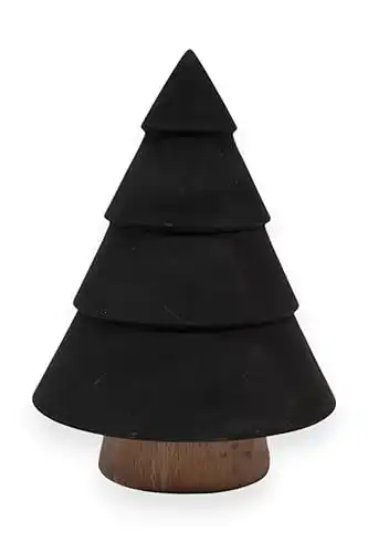 Ceramic Christmas Tree Aroma Diffuser, Non-Electric, 10 ml, Black