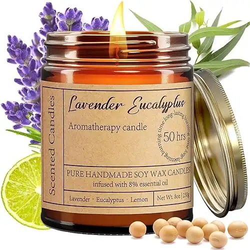 Lavender Eucalyptus Candle - 8oz